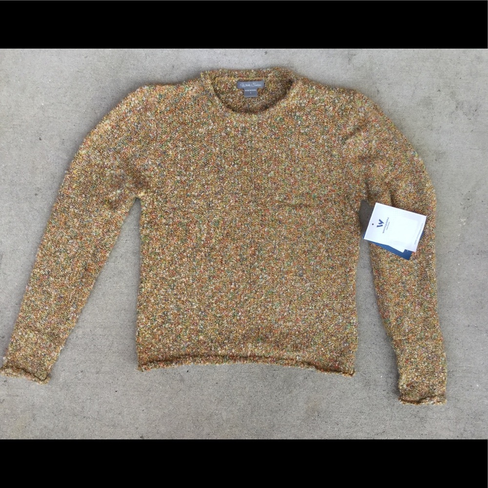 Women's white sierra multicolor sweater size S